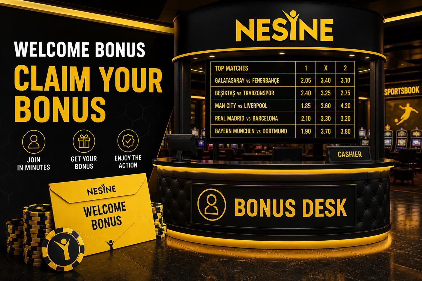 Nesine welcome bonus